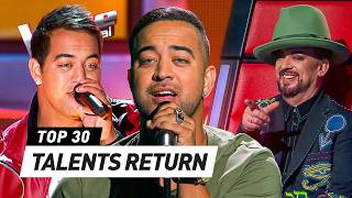 Iconic ALLSTARS RETURN to the Blind Auditions on The Voice [upl. by Nrehtac511]