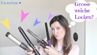 Grosse weiche Locken ♥ meine Lockenstäbe ♥ Demo  Review ♥ Fab4tyStyle [upl. by Htidirrem]