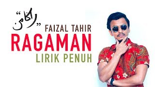 Faizal Tahir  Ragaman Lirik Penuh [upl. by Amandy]