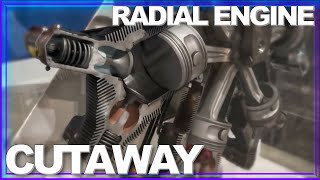 INSIDE LOOK How a Radial Engine Works AMAZING Cutaway in Motion [upl. by Lehrer901]