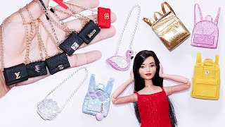 DIY Barbie Backpacks and Purses  Creative Crafts for Young Fashionistas [upl. by Marieann]