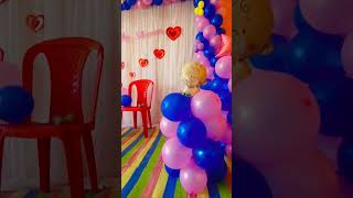 Baby Shower Balloon decoration  bbyboy babyshower ballonshashtag trendingshorts viralvideo [upl. by Blessington]