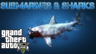 Grand Theft Auto V Challenges  SUBMARINES amp SHARKS UNDERWATER ADVENTURES  PS3 HD Gameplay [upl. by Stoops]