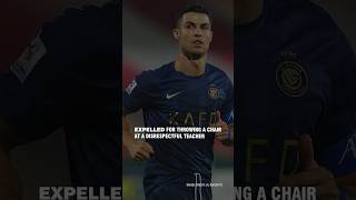 Cristiano Ronaldo was expelled from school  Ronaldo threw chair at teacher WATCH [upl. by Fronnia]