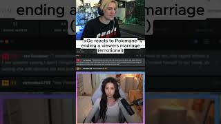 xQc reacts to Pokimane ending viewers marriageemotional [upl. by Haceber]