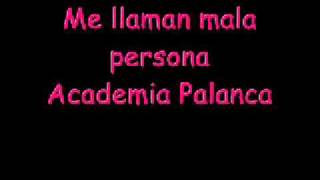 me llaman mala persona academia palanca [upl. by Ranna]