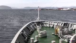 Zeitraffer Norwegen Hurtigruten MS Nordlys Hammerfest nach Loppa Øksfjord Finnmark Hurtigruta [upl. by Weisburgh]