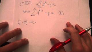 Herleitung des Wertes von geometrischen Reihen [upl. by Cristina]