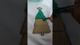 Tissue paper se Tree 🎄 paparcraft  Christmas tree  home ideas [upl. by Ryter]