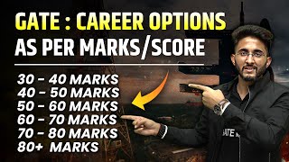 GATE  Career Options as per Marks  Score wise  GATE Marks Vs Rank [upl. by Annahaj]