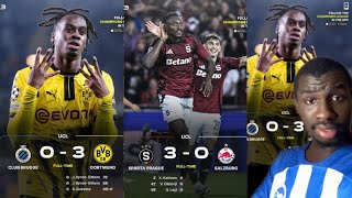 🚨 Ligue des Champions  Dortmund simpose contre Club Brugge le Sparta Prague gifle le Salzbourg… [upl. by Atinaw]