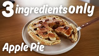 Quick amp Easy Apple Pie Recipe with Just 3 Ingredients No Oven [upl. by Dinnie]