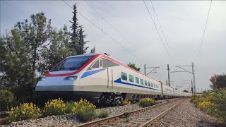 TrainOSE ETR 470 first day on ICE trains 4Κ [upl. by Tammara]