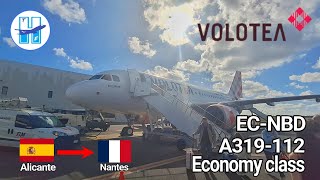 TRIP REPORT  Volotea Economy class  Alicante  Nantes  A319112 [upl. by Wei]