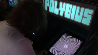 Playing a Polybius arcade cabinet [upl. by Ttirrem]