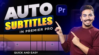 Auto Animated Subtitles in Premiere Pro  Premiere Pro Tutorial  Animated Subtitles [upl. by Karisa]