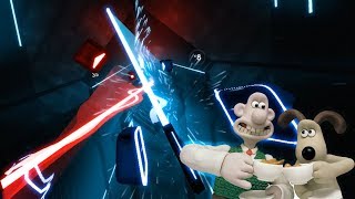 Beat Saber Custom Level  Wallace and Gromit Theme [upl. by Jurgen346]