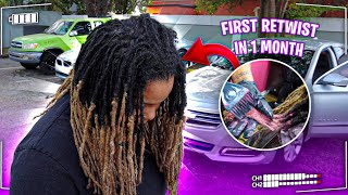 Amazing Dreadlock Transformation First Female Retwist [upl. by Eimmis]