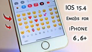 IOS 154 New Emojis in iPhone 6 6 5s  New emojis in older iPhones [upl. by Searle]