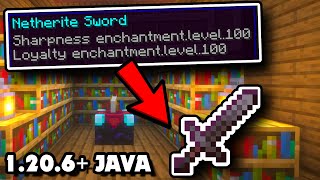 How to Add CUSTOM ENCHANTMENTS to Items Using Commands in Minecraft 1206 Java Updated Tutorial [upl. by Bbor]