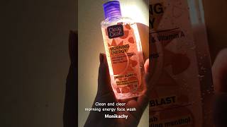 Clean and clear morning energy face wash review cleanandclear [upl. by Negaet881]