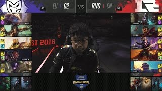 G2 vs RNG Highlights  G2 ESPORTS vs ROYAL NEVER GIVE UP  2016 MIDSEASON INVITATIONAL [upl. by Krutz510]