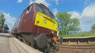 34067 Tangmere Steam train Green Lane Cumbria June 2024 [upl. by Navad]