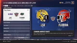 College football Dynasty Crown9 S3 CFP Semifinals v LSU [upl. by Prior]