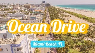 Walk amp Drone on Ocean Drive  South Beach  Miami Beach  Florida [upl. by Ramsey716]