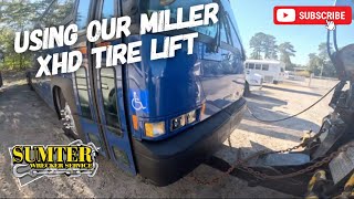 Using our Miller XHD Tire Lift [upl. by Noral]