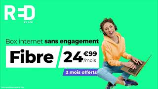 RED by SFR  Abonnement Fibre sans engagement à 2499 euros par mois [upl. by Mourant169]