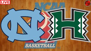 North Carolina vs Hawaii College Basketball Live Game Cast amp Audio [upl. by Yeslaehc]