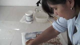 encaustic mono printing with Maria Arvayo [upl. by Nedak]