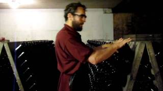 Chateau Frank winemaker Eric Bauman talks about the riddling process [upl. by Grishilde275]