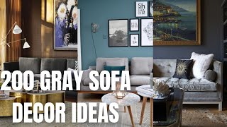 200 Gray Sofa Decor Ideas for Living Room [upl. by Macswan]