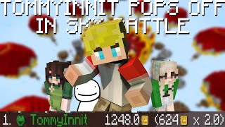 TommyInnit POPS OFF in SKY BATTLE Minecraft Championship 21 [upl. by Navonod]