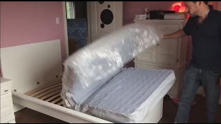 How to Unpack an IKEA mattress like a boss Matelas Ikea simple [upl. by Jami]