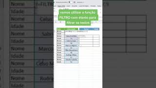 Filtre sua planilha entre textos e números excel planilhas aula curso dicas dashboard [upl. by Arotal]