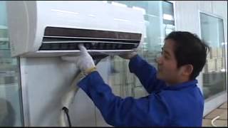 how to install the solar air conditioner air conditioner with solar engergy [upl. by Ritch]