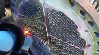 Heat Exchanger Tube to Tube Sheet Welding after Retubing [upl. by Mordy]