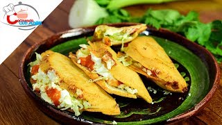 Quesadillas Fritas de Flor de Calabaza [upl. by Eilyr428]