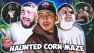 WE WENT TO A HAUNTED CORN MAZE SCARY ASF [upl. by Survance]