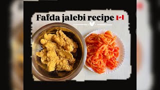 Homemade fafda jalebi in Canada🇨🇦  fafda jalebi recipe [upl. by Rush]