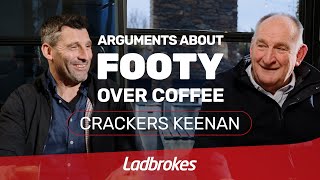 Arguments About Footy Over Coffee With AllTime Larrikin Crackers Keenan [upl. by Nosinned]