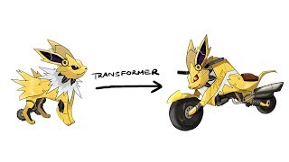 EEVEELUTIONS  Jolteon   Pokemon Characters As Transformer [upl. by Crooks]