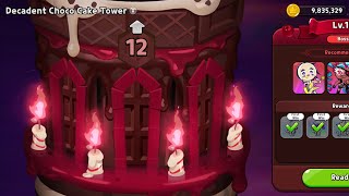 Decadent choco cake tower tray 12 f2p guide WITH storm bringer Cookie Run Kingdom RNG heavy [upl. by Reynard]