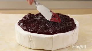 How to Make Baked Brie with Jam in Puff Pastry  EatingWell [upl. by Safier]