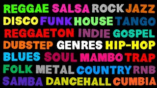 The Names of All The Music Genres [upl. by Ellevehs]