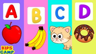 Learn ABC With Alphabet Song  Phonics Song  Nursery Rhymes For Kids  KidsCamp [upl. by Lashar433]