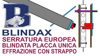 Serratura antistrappo protezione cilindro europeo deterrente per i ladri  Blindax serrature [upl. by Nitsirt592]